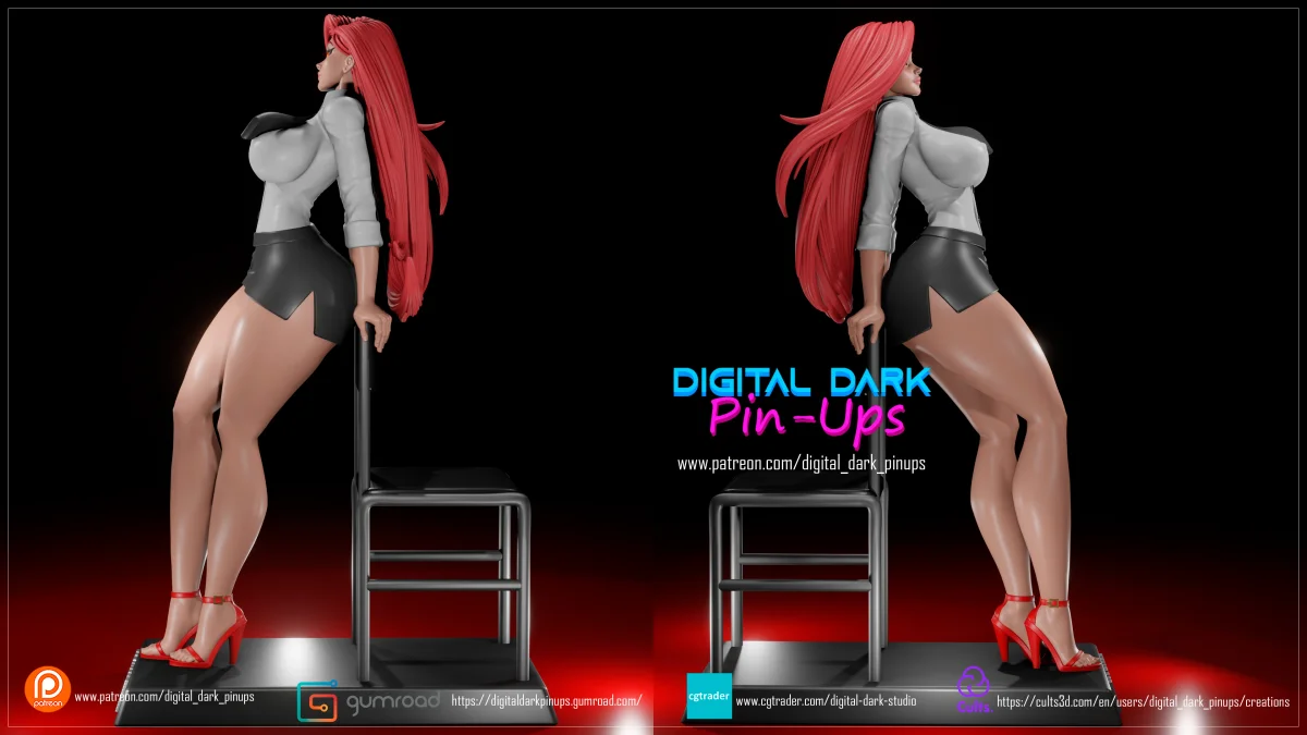 Makima | Fan Art | 3D Printed Resin Model Garage Kit | *Un-Painted* | Digital Dark 3
