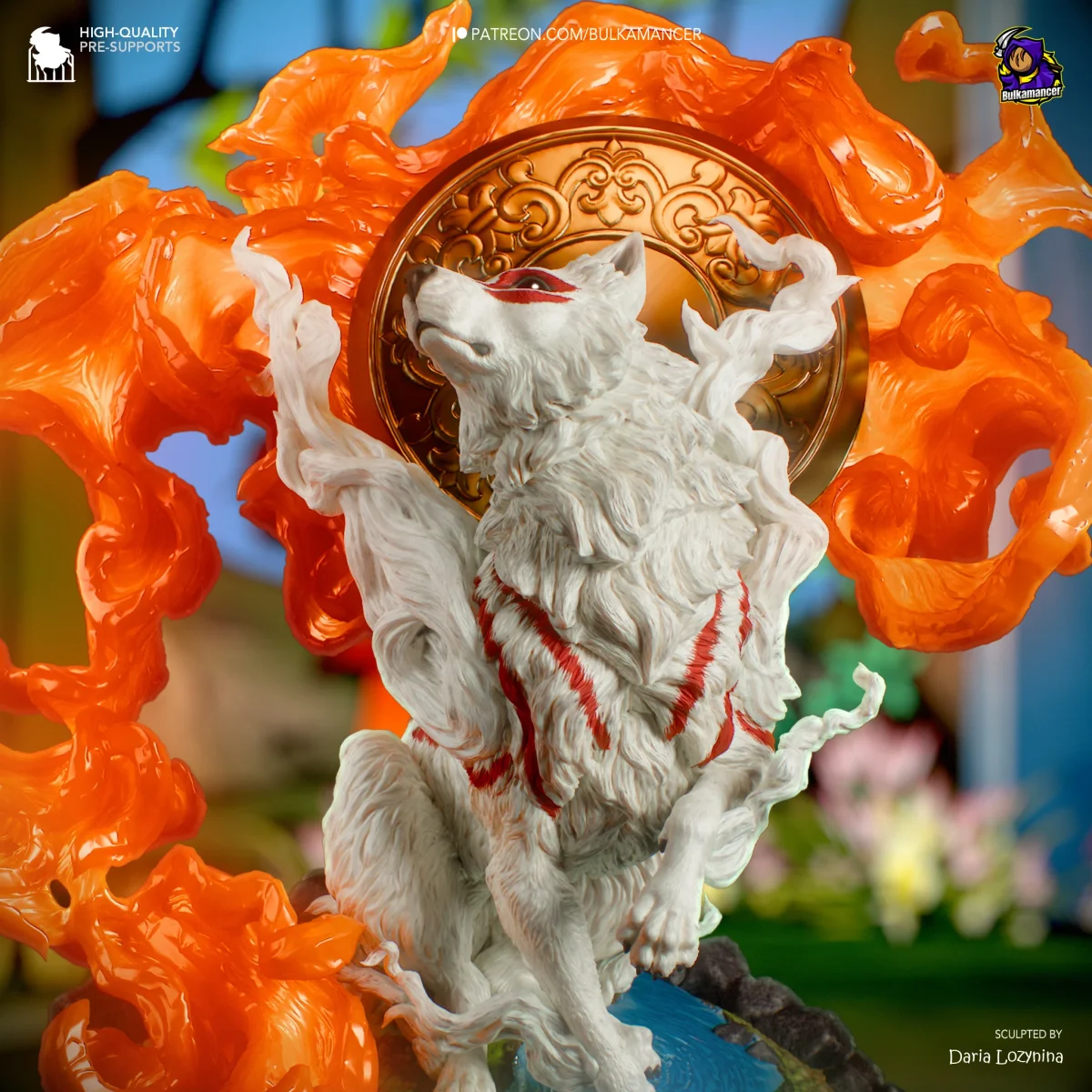 Amaterasu | Fan Art | 3D Printed Resin Model Garage Kit | *Un-Painted* | Bulkamancer