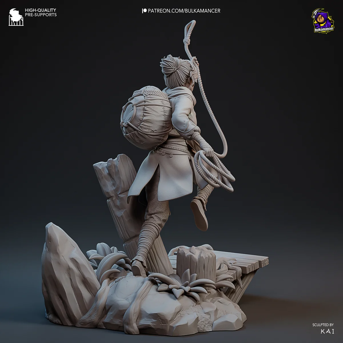 Zoe | Fan Art | 3D Printed Resin Model Garage Kit | *Un-Painted* | Bulkamancer 10