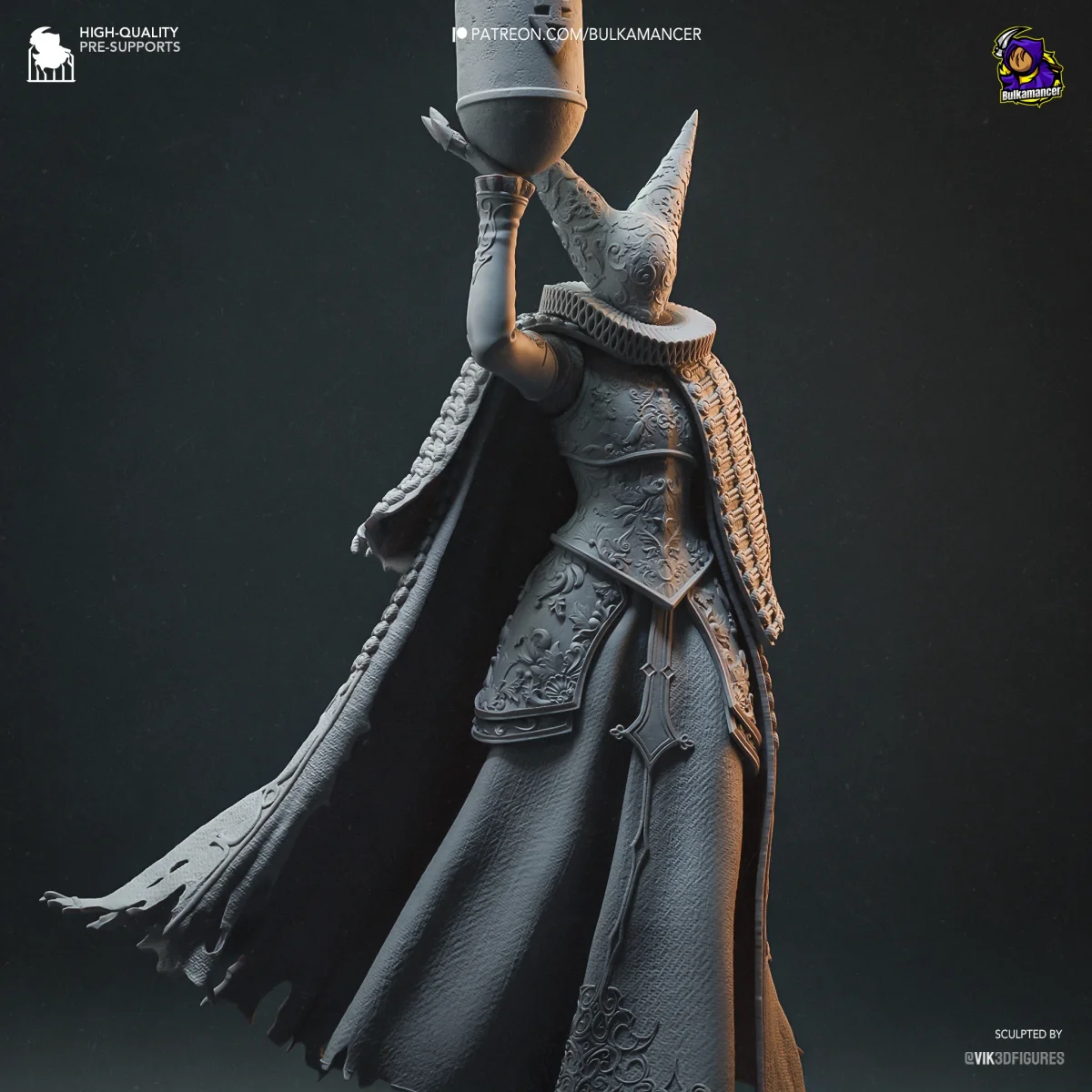 Artillery Witch | Fan Art | 3D Printed Resin Model Garage Kit | *Un-Painted* | Bulkamancer 5