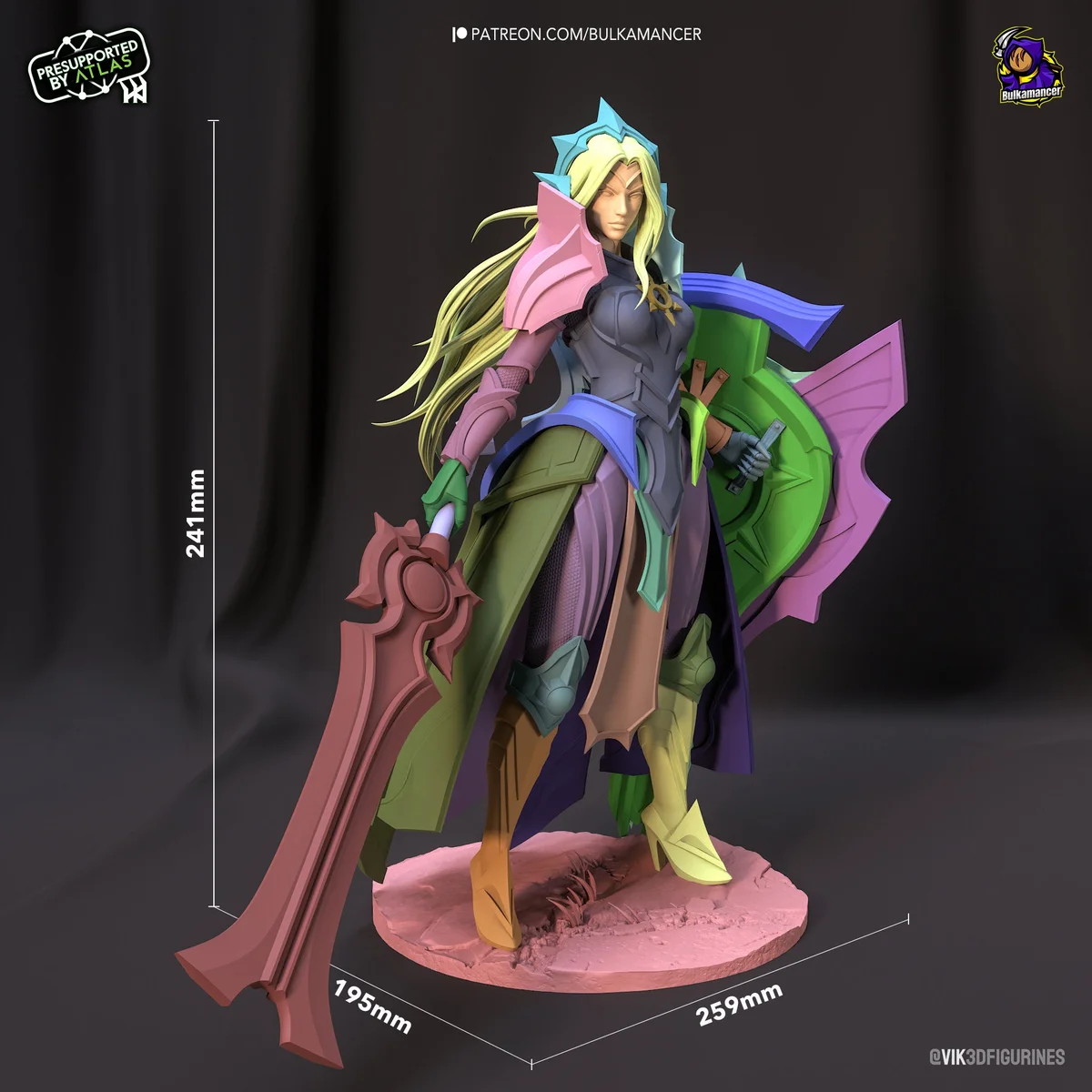 Leona | Fan Art | 3D Printed Resin Model Garage Kit | *Un-Painted* | Bulkamancer 6