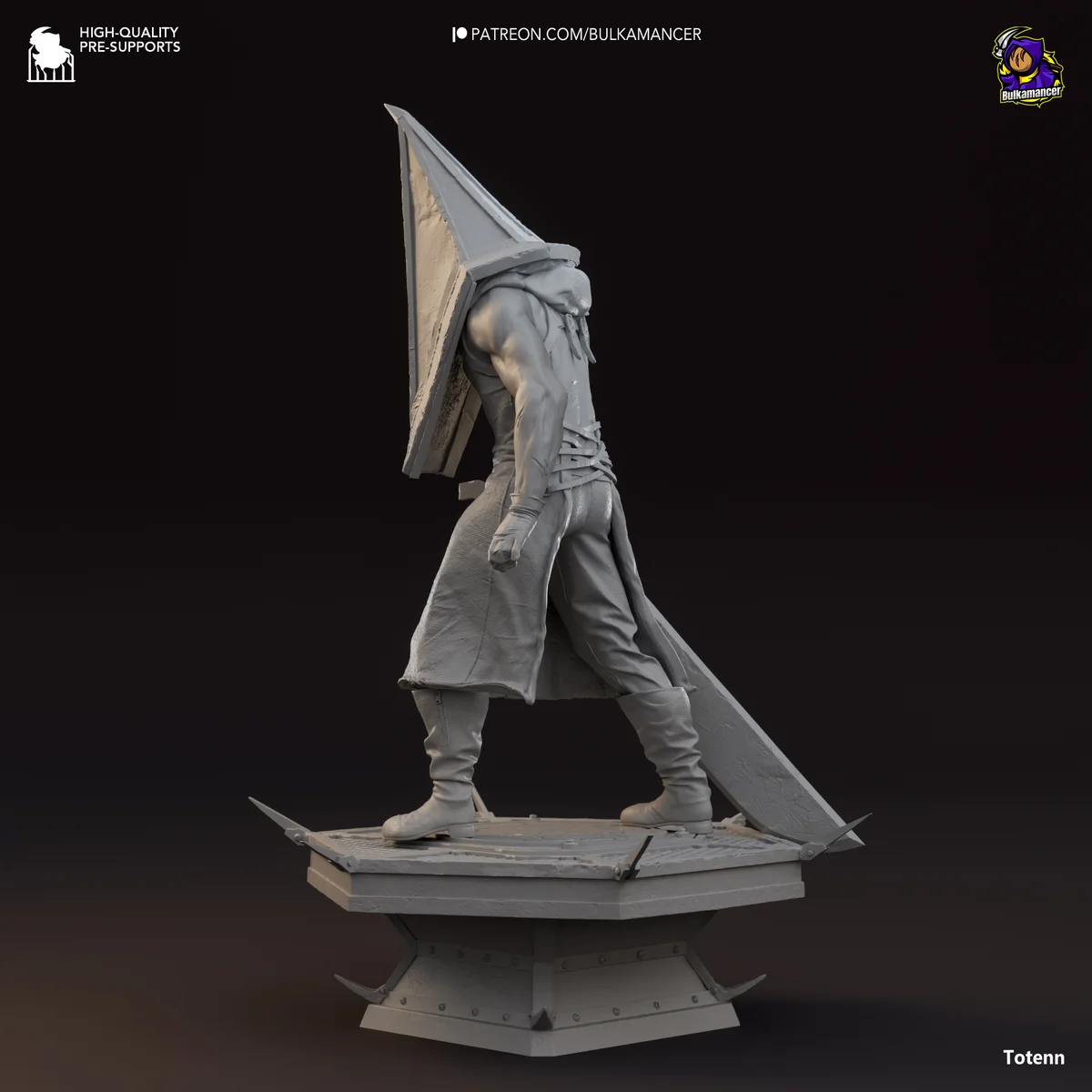 Pyramid Head | Fan Art | 3D Printed Resin Model Garage Kit | *Un-Painted* | Bulkamancer 7