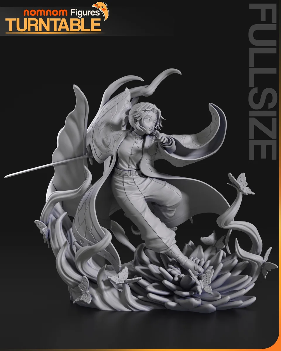 Shinobu Kochou | Fan Art | 3D Printed Resin Model Garage Kit | *Un-Painted* | Nomnom 4