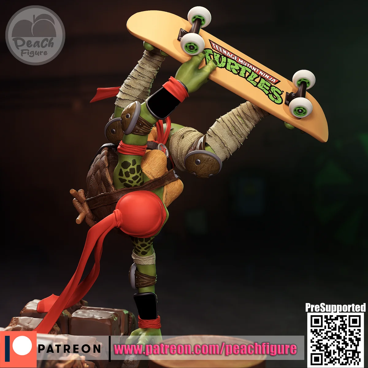 Raphela | Fan Art | 3D Printed Resin Model Garage Kit | *Un-Painted* | Peach Figure 3
