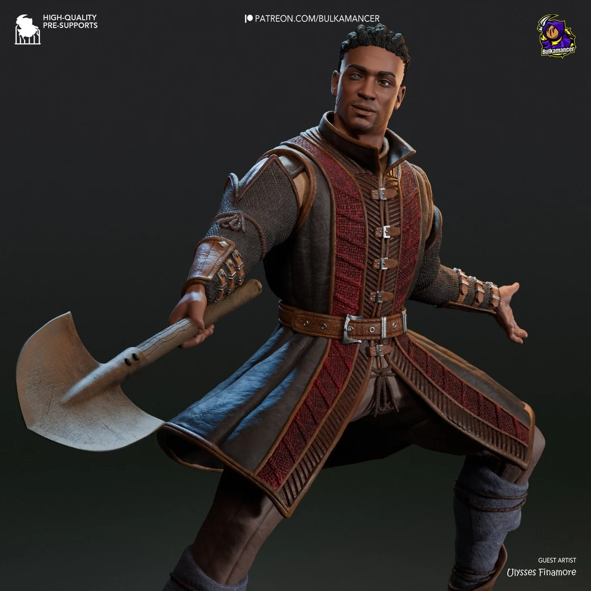 Frontier Warlock | Fan Art | 3D Printed Resin Model Garage Kit | *Un-Painted* | Bulkamancer 5