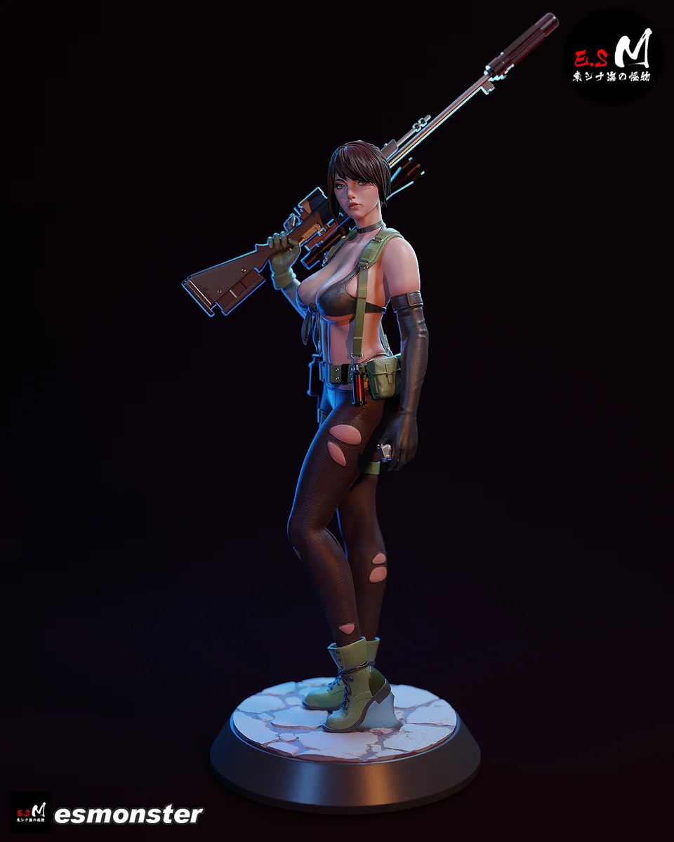 Quiet | Fan Art | 3D Printed Resin Model Garage Kit | *Un-Painted* | ES Monster 3