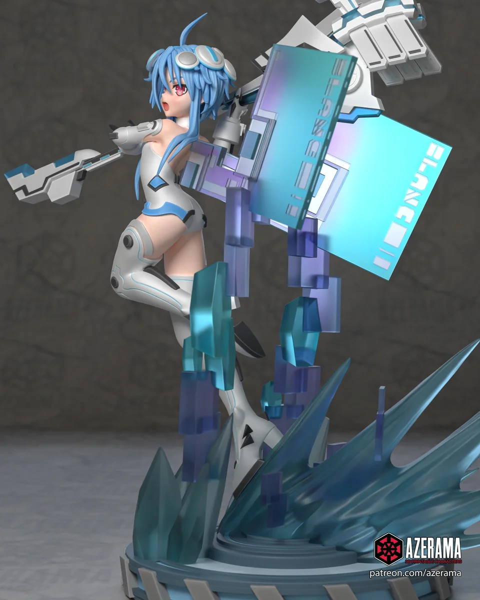 White Heart | Fan Art | 3D Printed Resin Model Garage Kit | *Un-Painted* | Azerama 3
