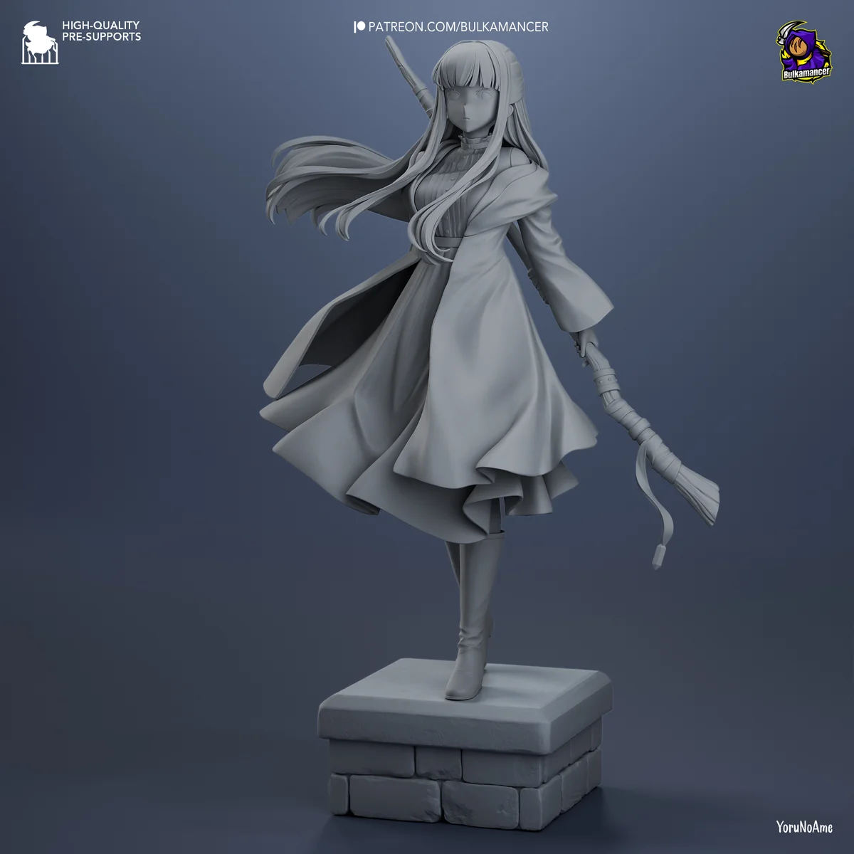 Fern | Fan Art | 3D Printed Resin Model Garage Kit | *Un-Painted* | Bulkamancer 8