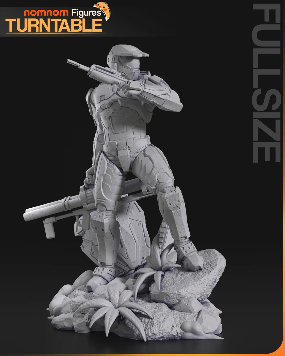 Master Chief | Fan Art | 3D Printed Resin Model Garage Kit | *Un-Painted* | Nomnom 4