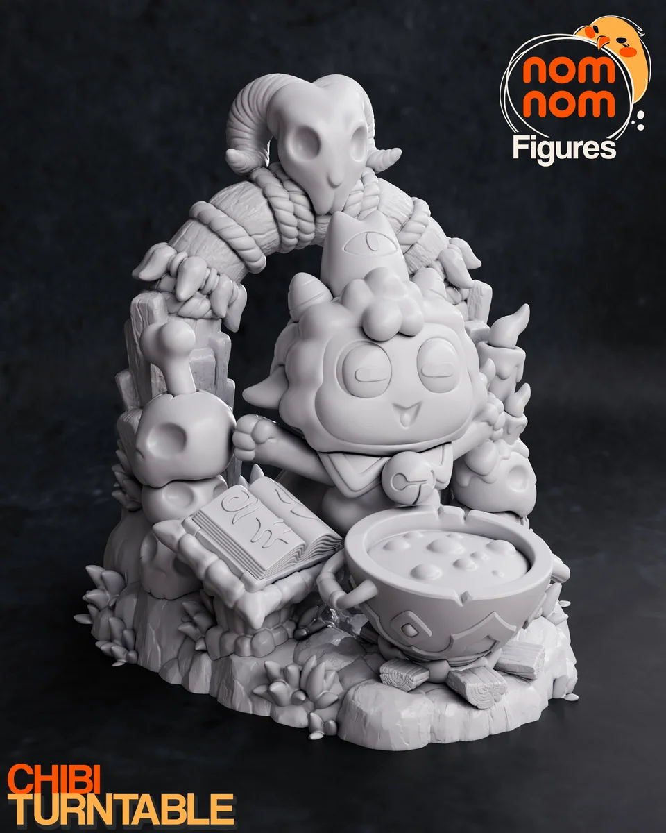Chibi Lamb | Fan Art | 3D Printed Resin Model Garage Kit | *Un-Painted* | Nomnom 6