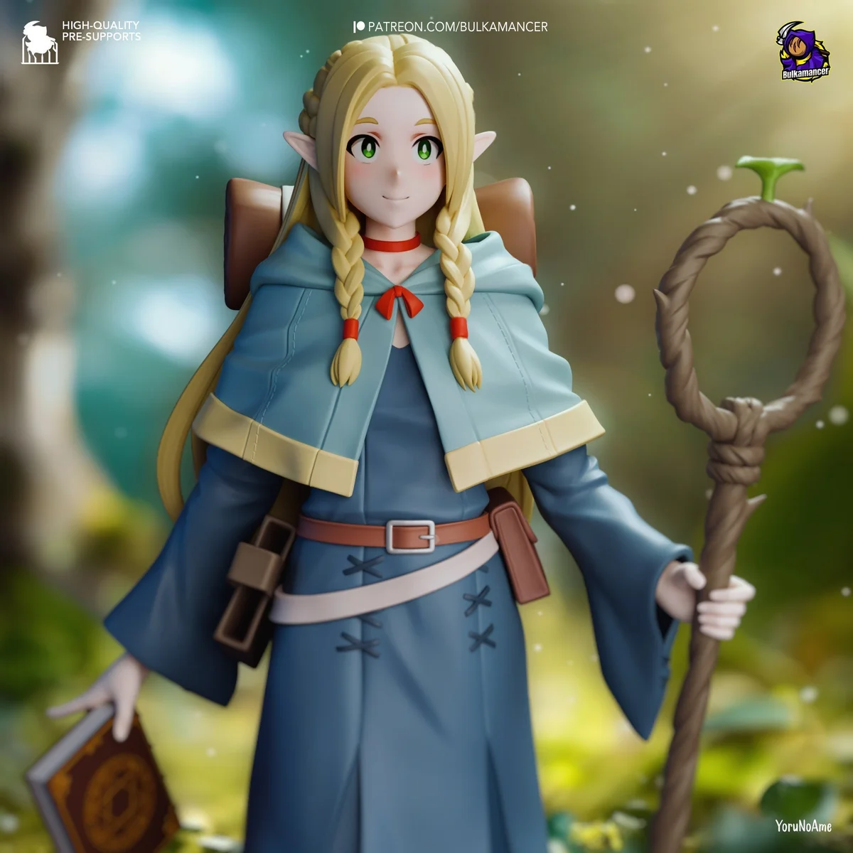 Dungeon Mage | Fan Art | 3D Printed Resin Model Garage Kit | *Un-Painted* | Bulkamancer