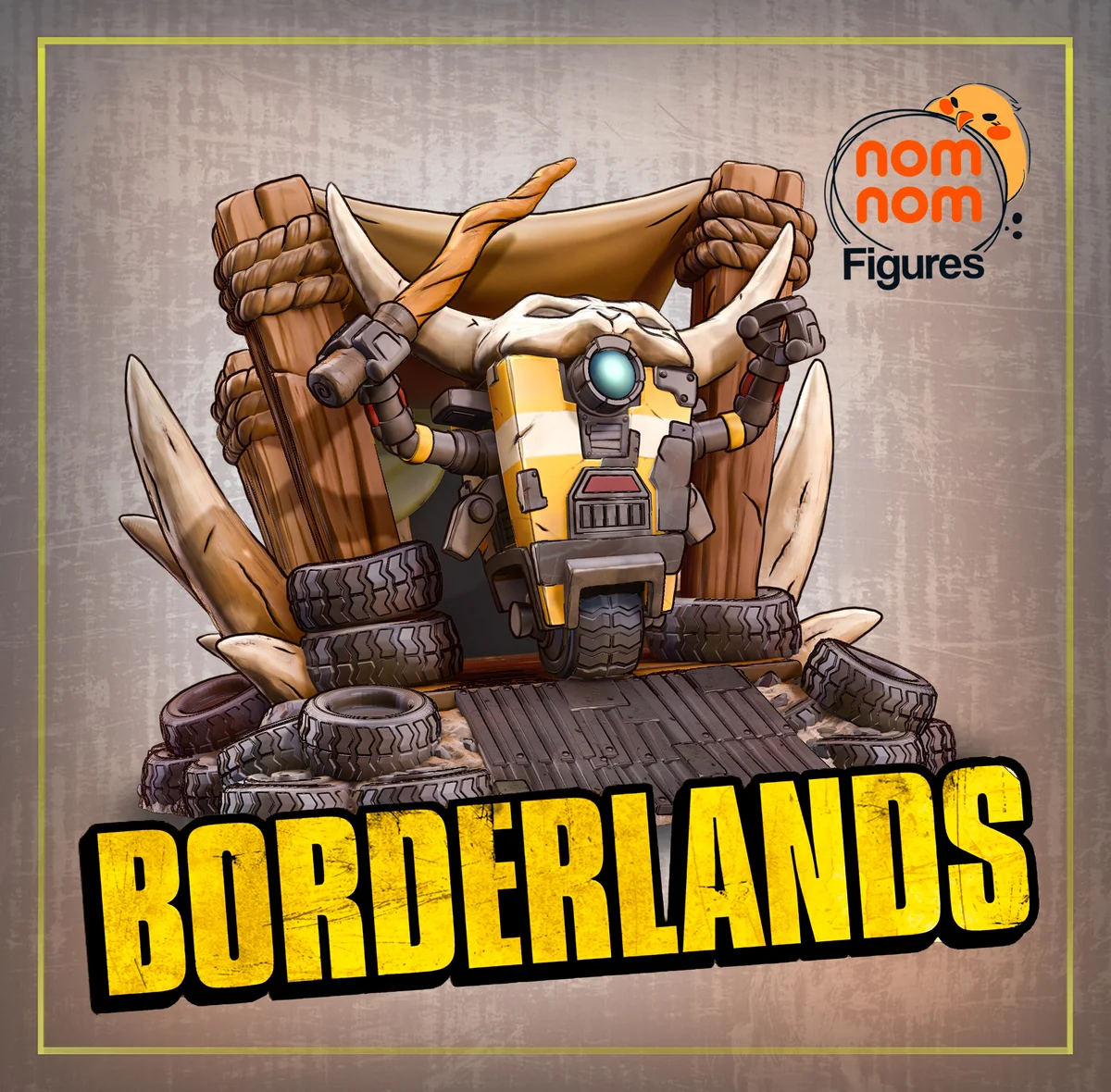 Chibi Claptrap | Fan Art | 3D Printed Resin Model Garage Kit | *Un-Painted* | Nomnom