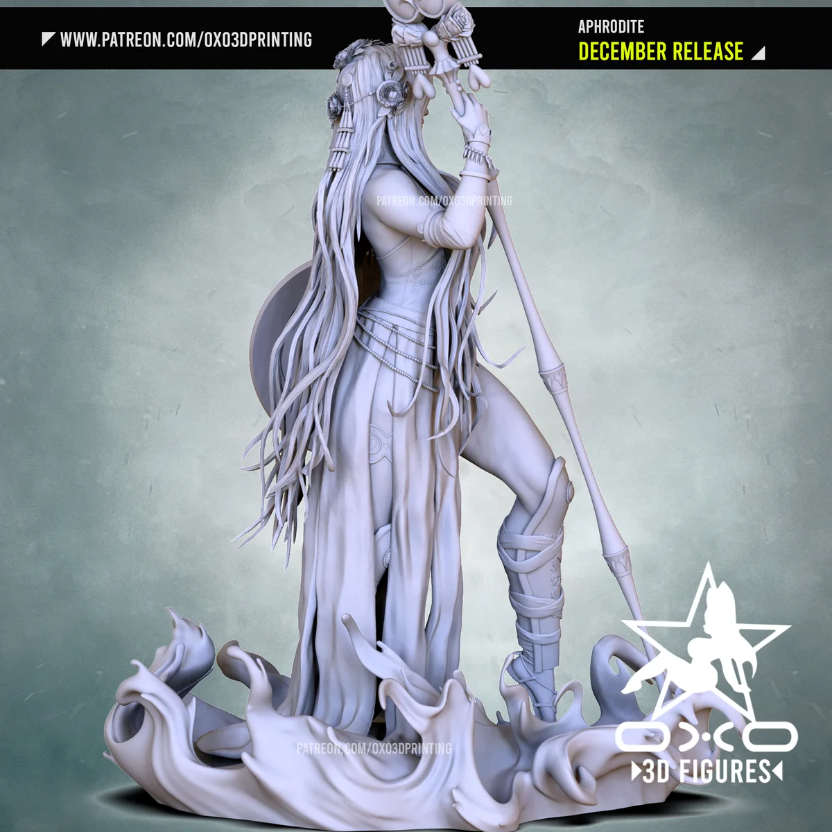 Aphrodite | Fan Art | 3D Printed Resin Model Garage Kit | *Un-Painted* | OXO3D 5