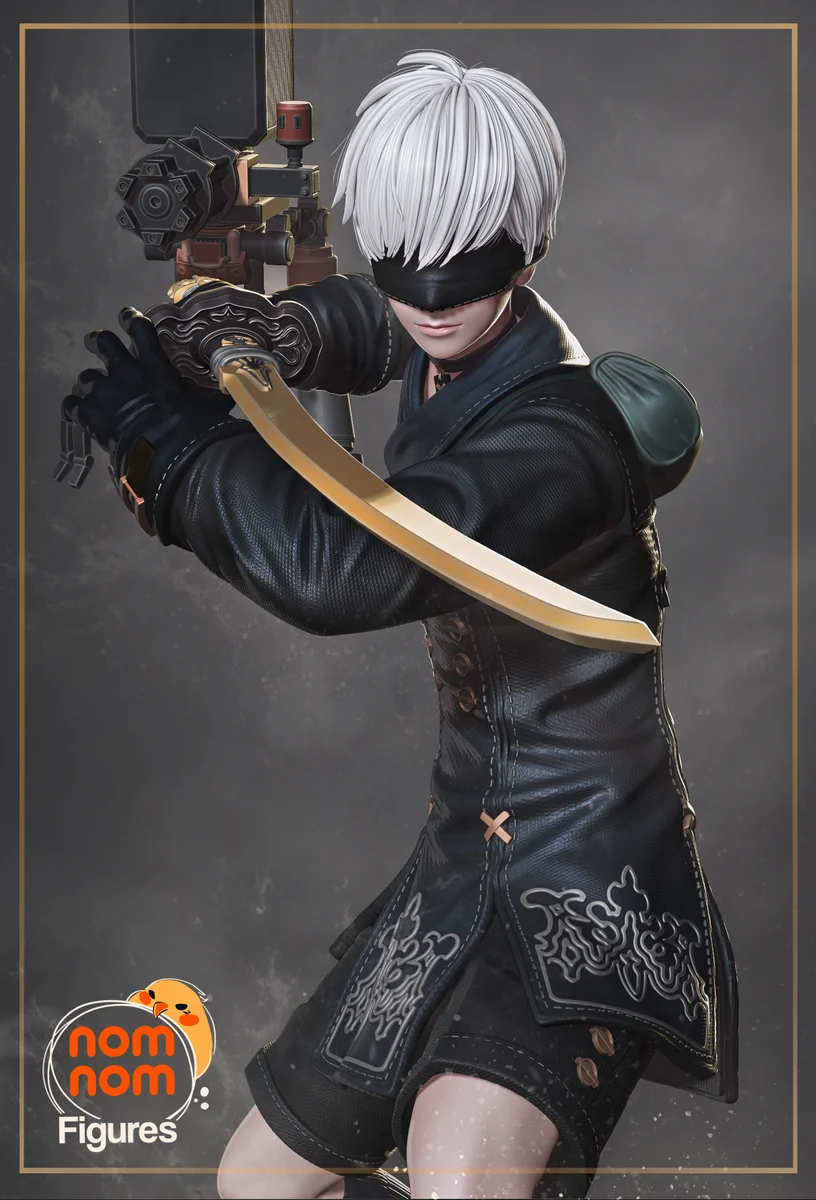 9S | Fan Art | 3D Printed Resin Model Garage Kit | *Un-Painted* | Nomnom