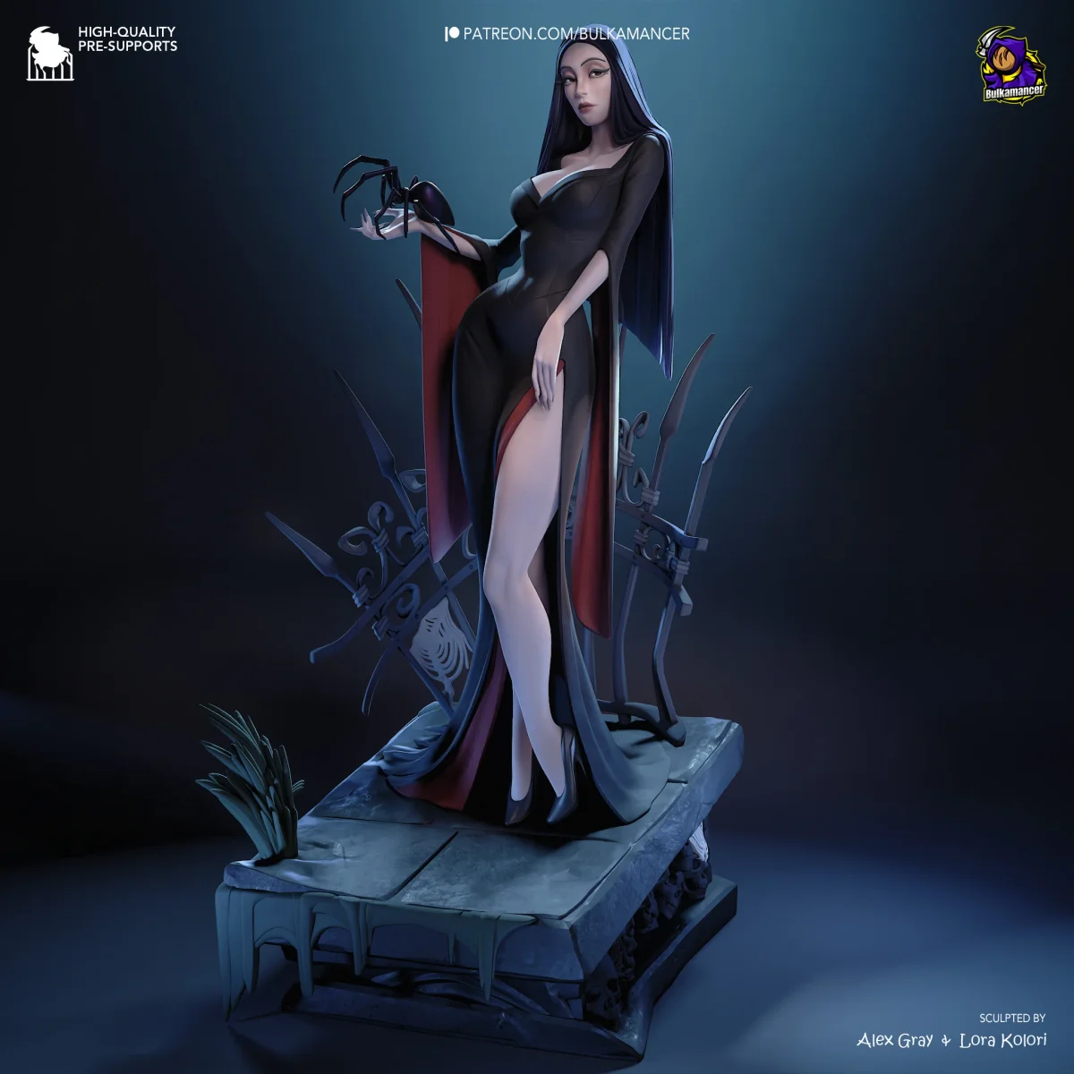 Gothic Duo | Fan Art | 3D Printed Resin Model Garage Kit | *Un-Painted* | Bulkamancer 4