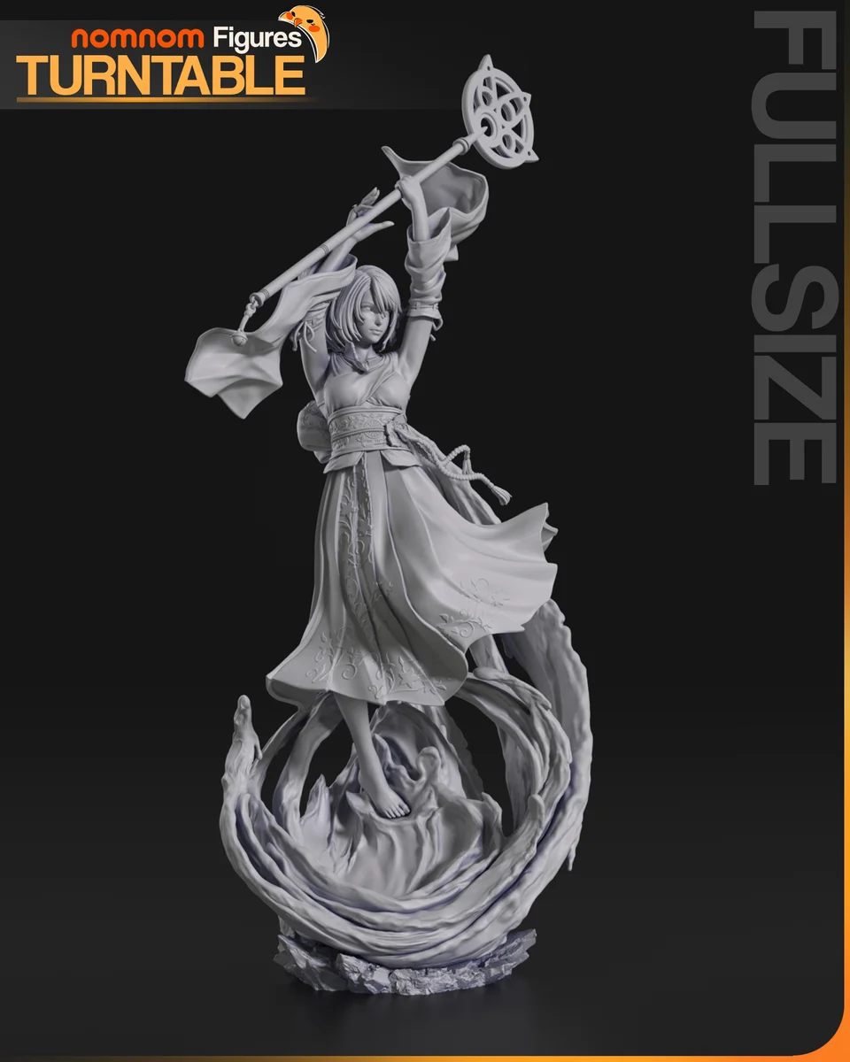 Yuna | Fan Art | 3D Printed Resin Model Garage Kit | *Un-Painted* | Nomnom 9