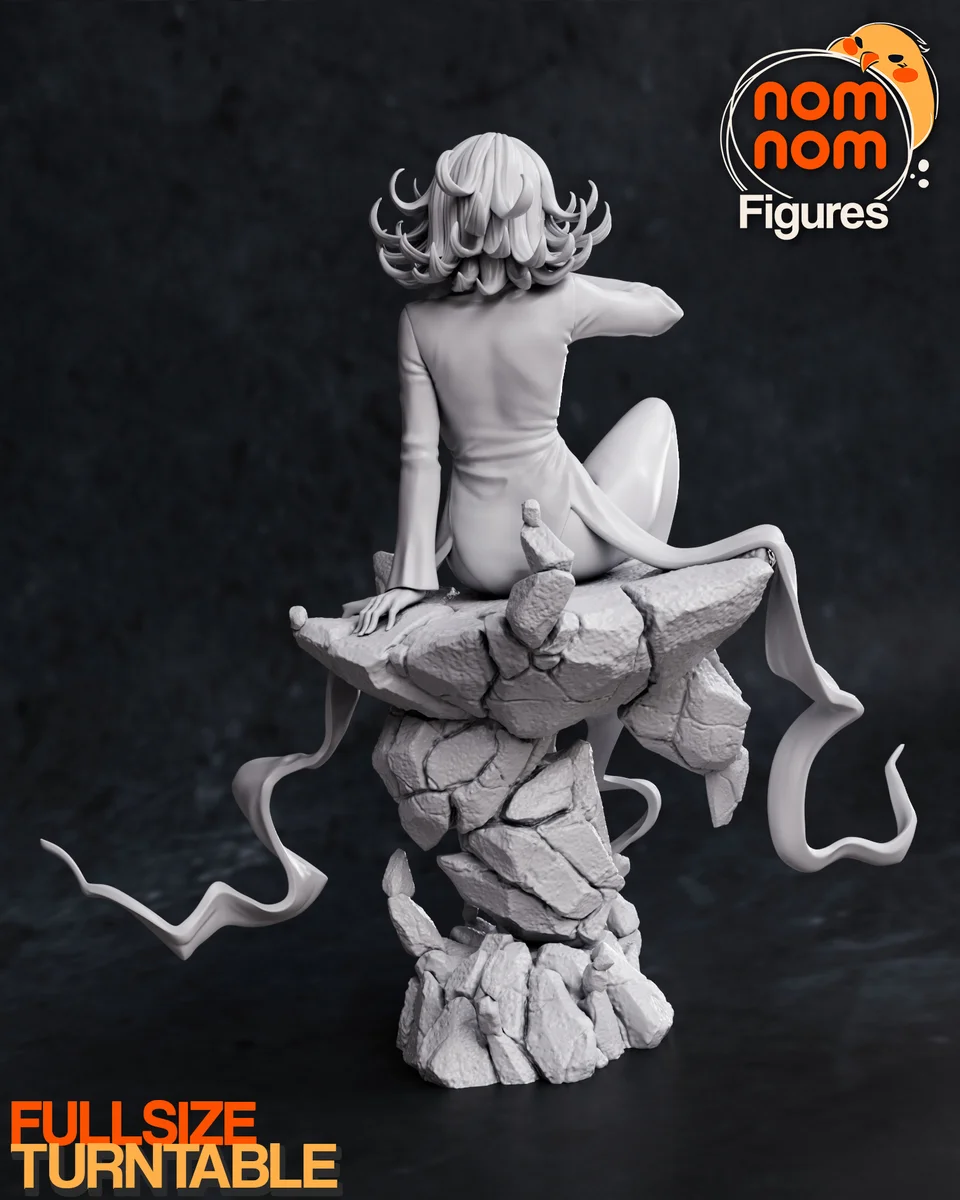 Tatsumaki | Fan Art | 3D Printed Resin Model Garage Kit | *Un-Painted* | Nomnom 3
