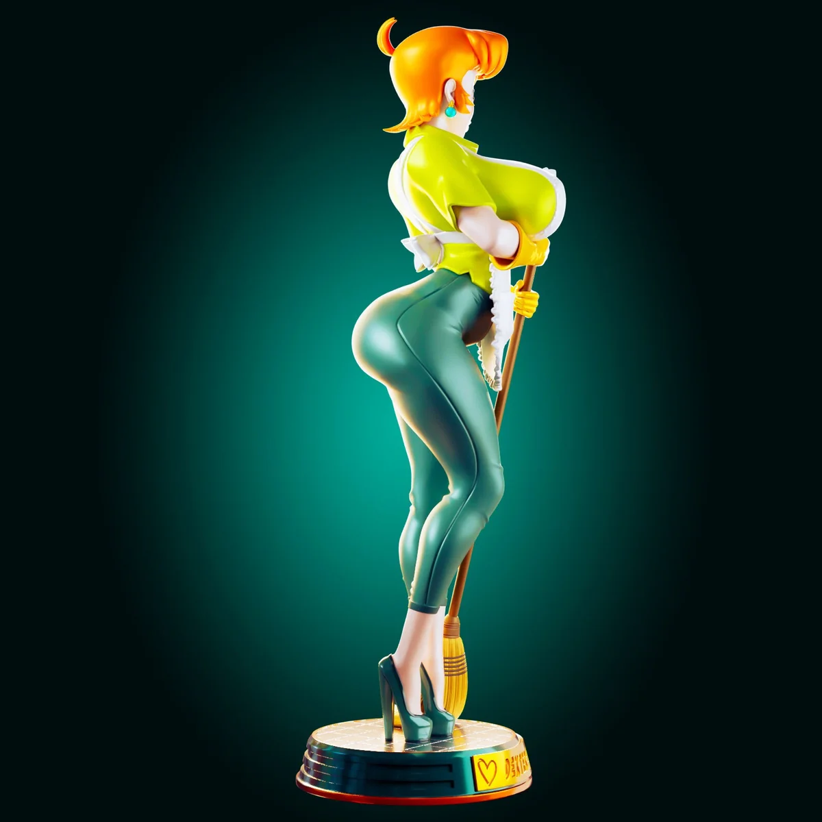 Cleaning Lady | Fan Art | 3D Printed Resin Model Garage Kit | *Un-Painted* | Officer Rhu 3