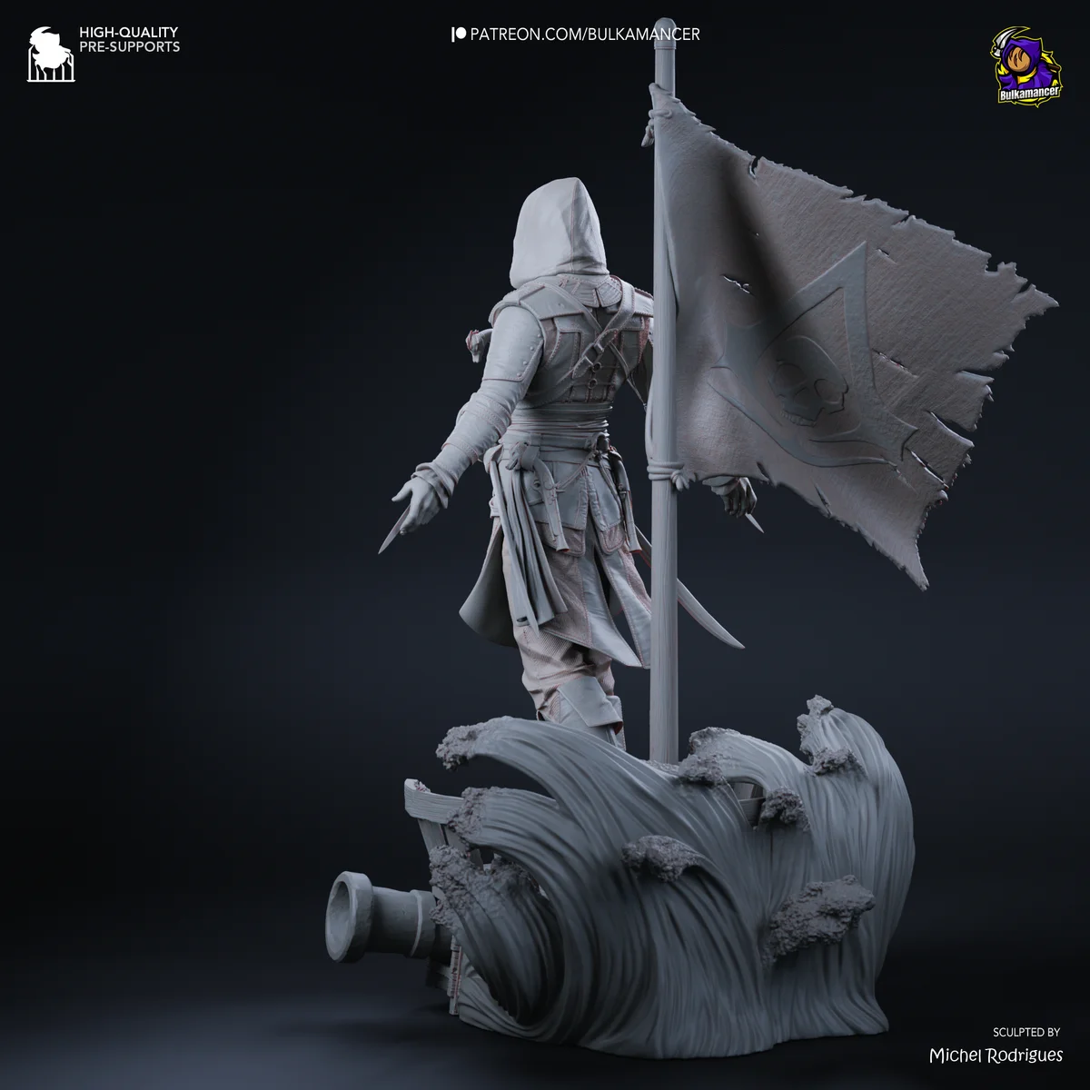 Edward Kenway | Fan Art | 3D Printed Resin Model Garage Kit | *Un-Painted* | Bulkamancer 11