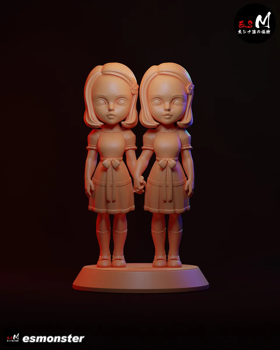 Shining Sisters | Fan Art | 3D Printed Resin Model Garage Kit | *Un-Painted* | ES Monster 7