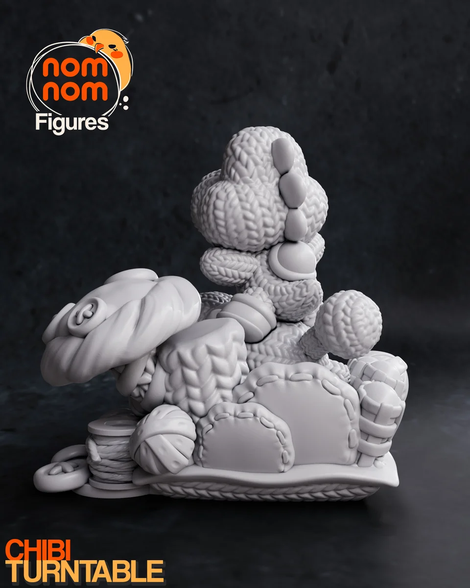 Chibi Yoshi | Fan Art | 3D Printed Resin Model Garage Kit | *Un-Painted* | Nomnom 3