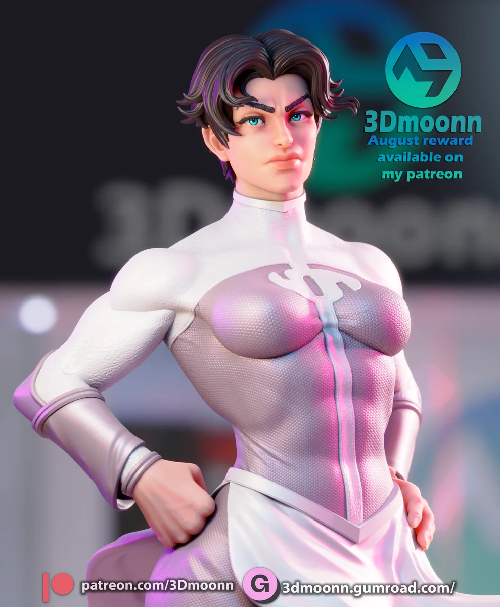 Anissa | Fan Art | 3D Printed Resin Model Garage Kit | *Un-Painted* | 3DMoonn