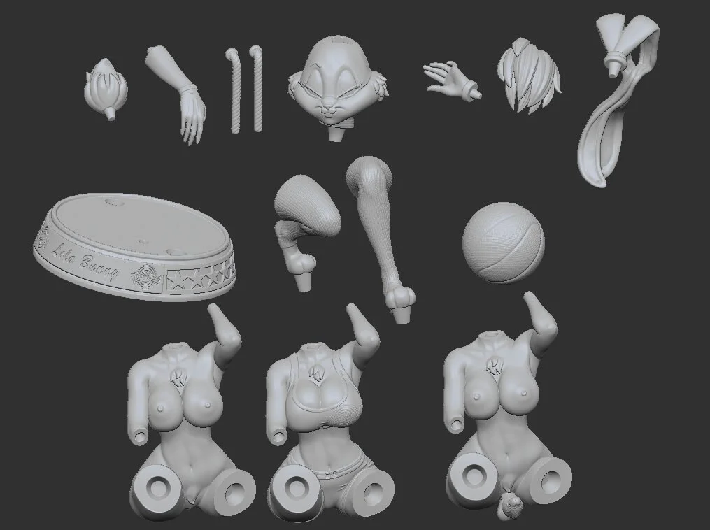 Bunny Girl | Fan Art | 3D Printed Resin Model Garage Kit | *Un-Painted* | Officer Rhu 9