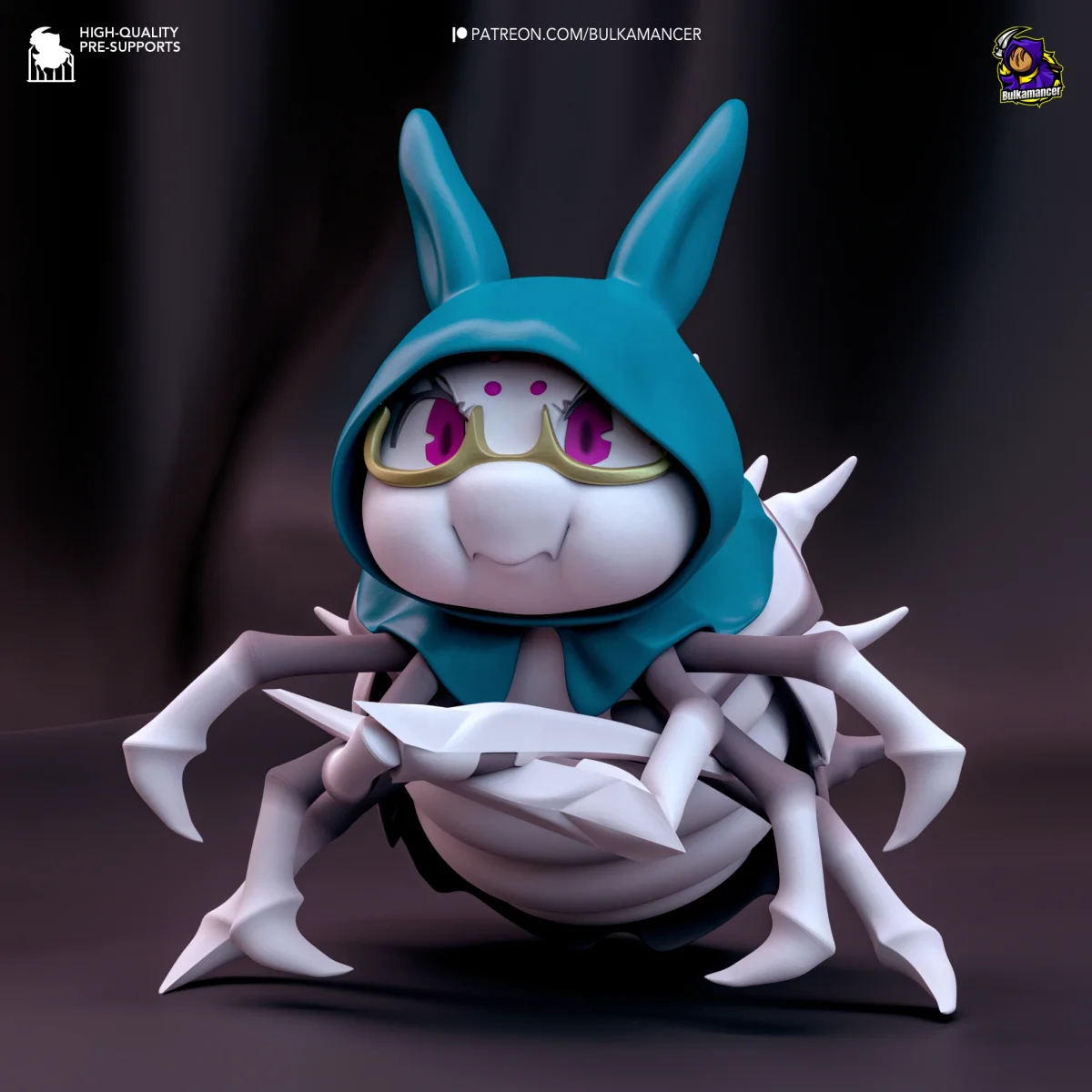 Chibi Spiders | Fan Art | 3D Printed Resin Model Garage Kit | *Un-Painted* | Bulkamancer 5