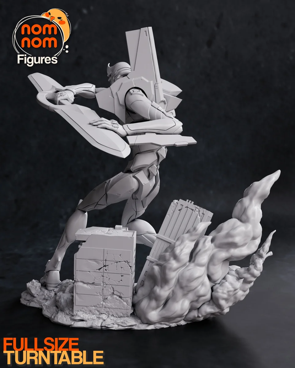 Eva 02 | Fan Art | 3D Printed Resin Model Garage Kit | *Un-Painted* | Nomnom 5