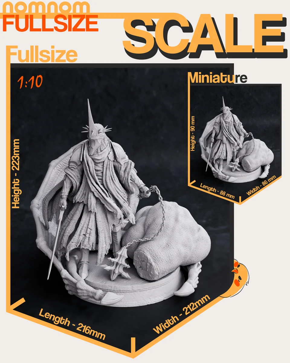 Witch king of Angmar | Fan Art | 3D Printed Resin Model Garage Kit | *Un-Painted* | Nomnom 4