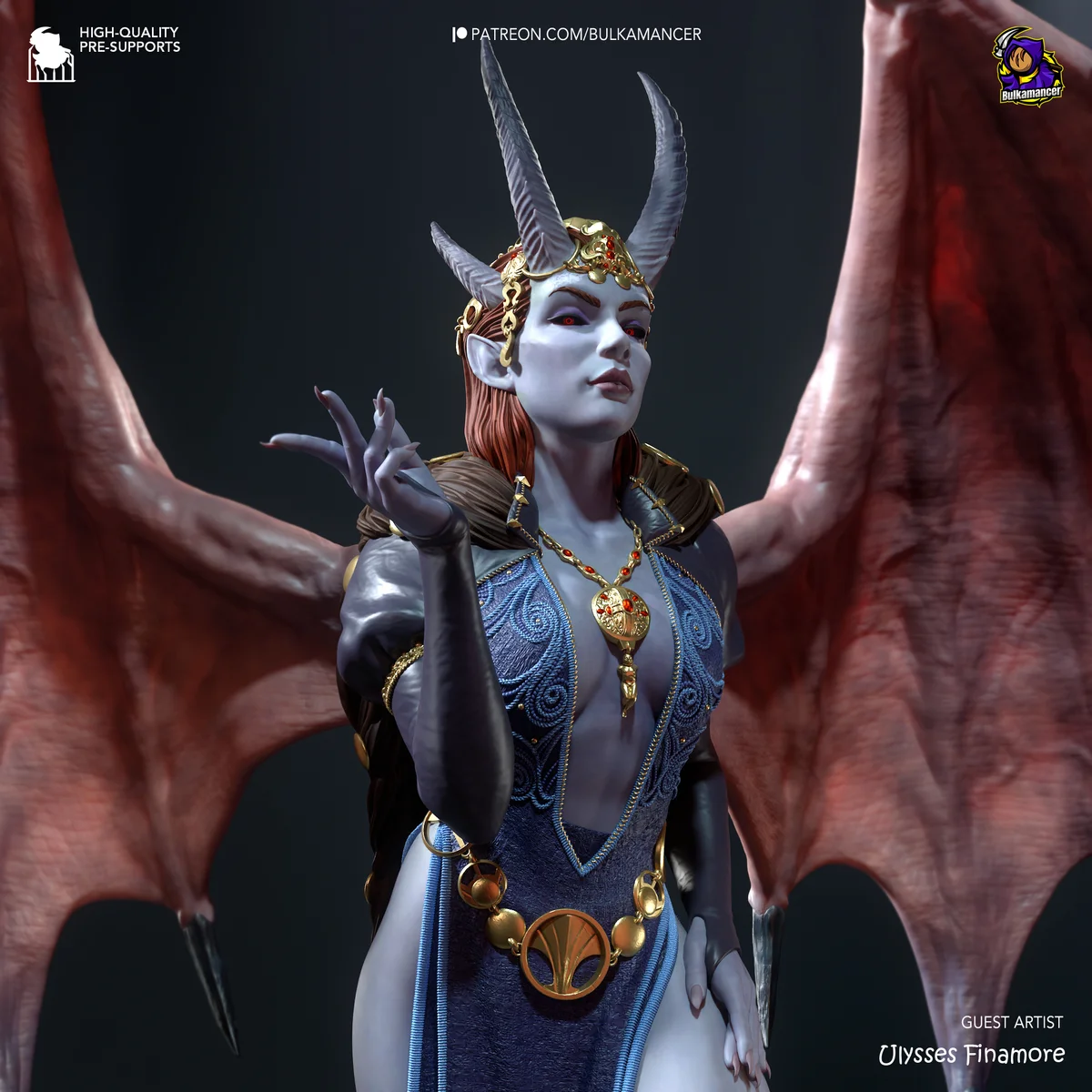 Mizora | Fan Art | 3D Printed Resin Model Garage Kit | *Un-Painted* | Bulkamancer