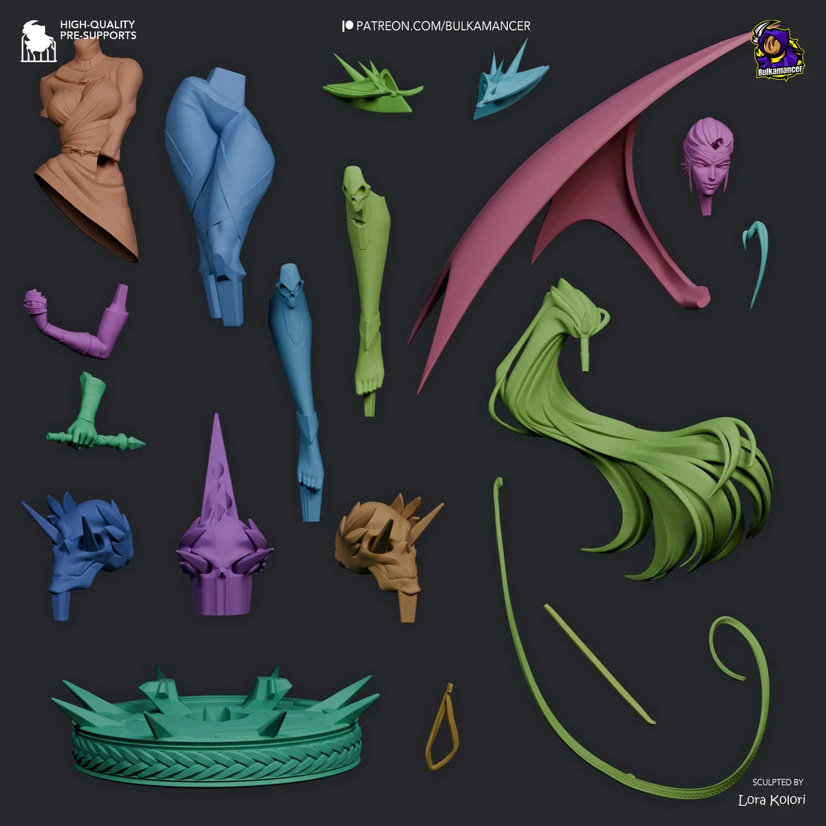 Megaera | Fan Art | 3D Printed Resin Model Garage Kit | *Un-Painted* | Bulkamancer 5