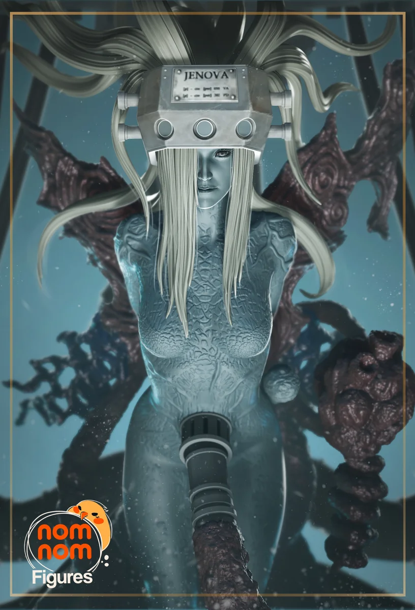 Jenova | Fan Art | 3D Printed Resin Model Garage Kit | *Un-Painted* | Nomnom