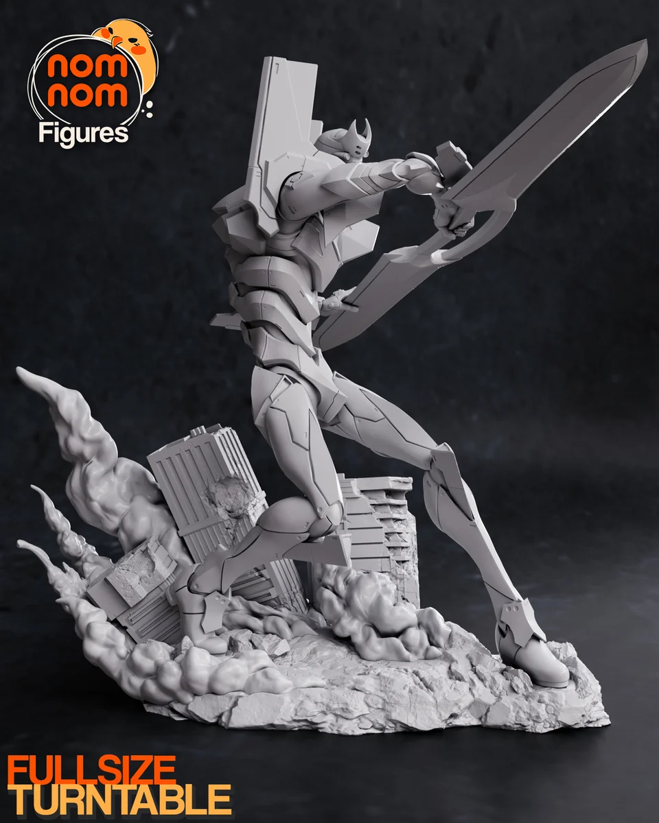Eva 02 | Fan Art | 3D Printed Resin Model Garage Kit | *Un-Painted* | Nomnom 7