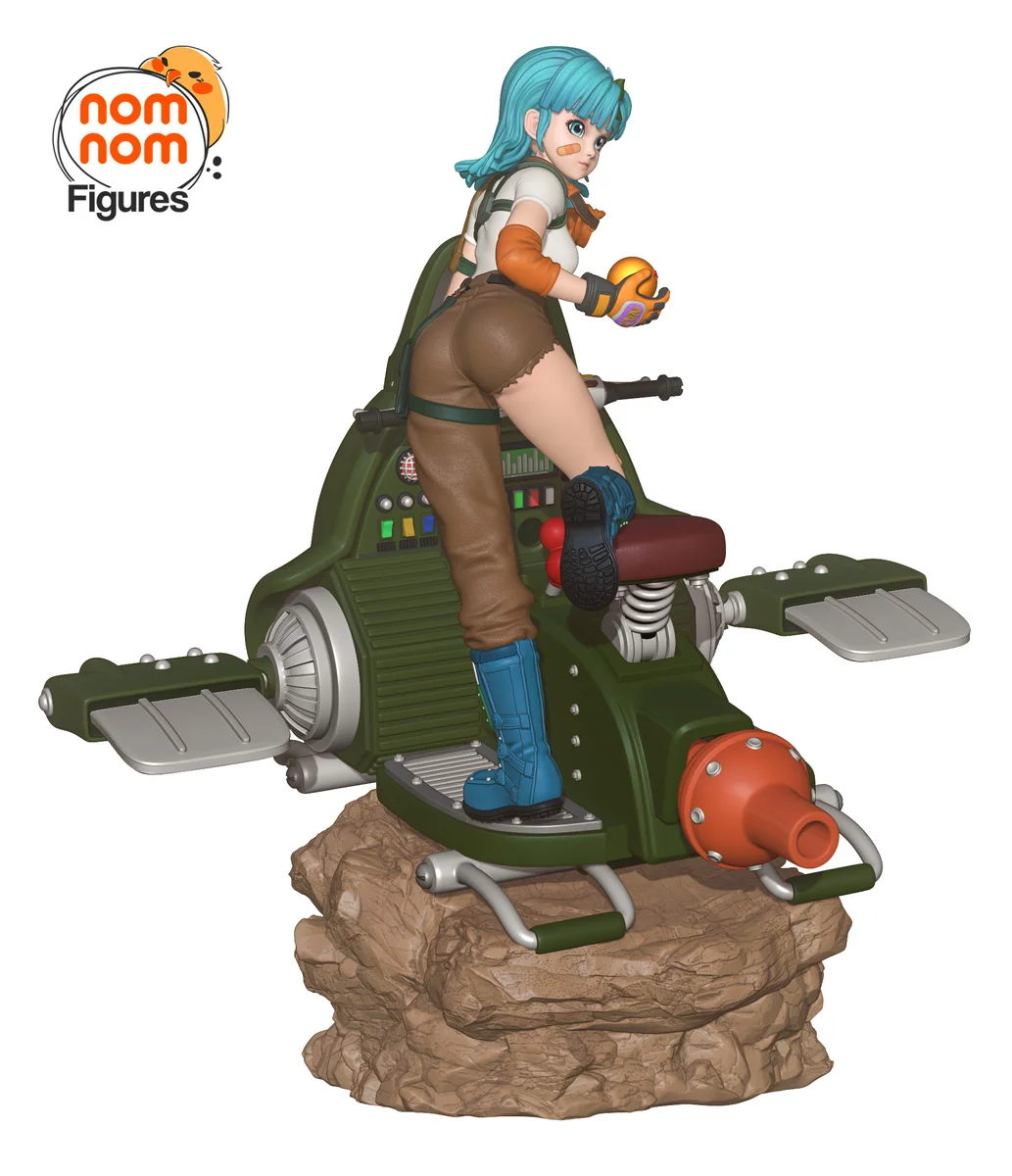 Bulma | Fan Art | 3D Printed Resin Model Garage Kit | *Un-Painted* | Nomnom 3