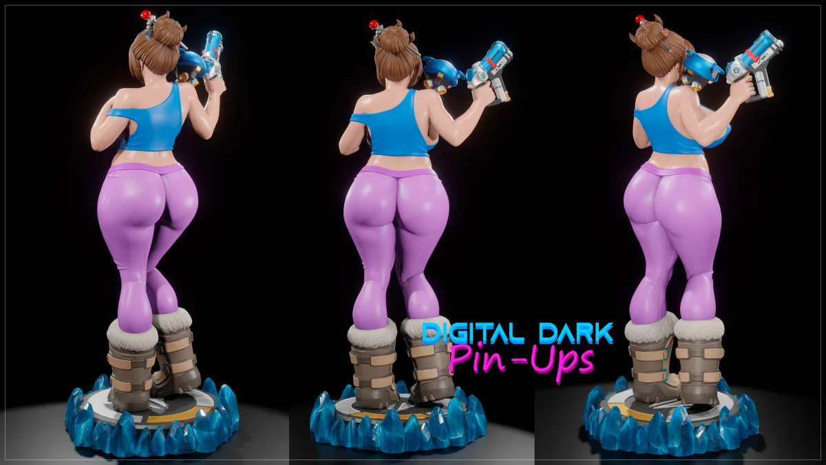 Mei | Fan Art | 3D Printed Resin Model Garage Kit | *Un-Painted* | Digital Dark 3