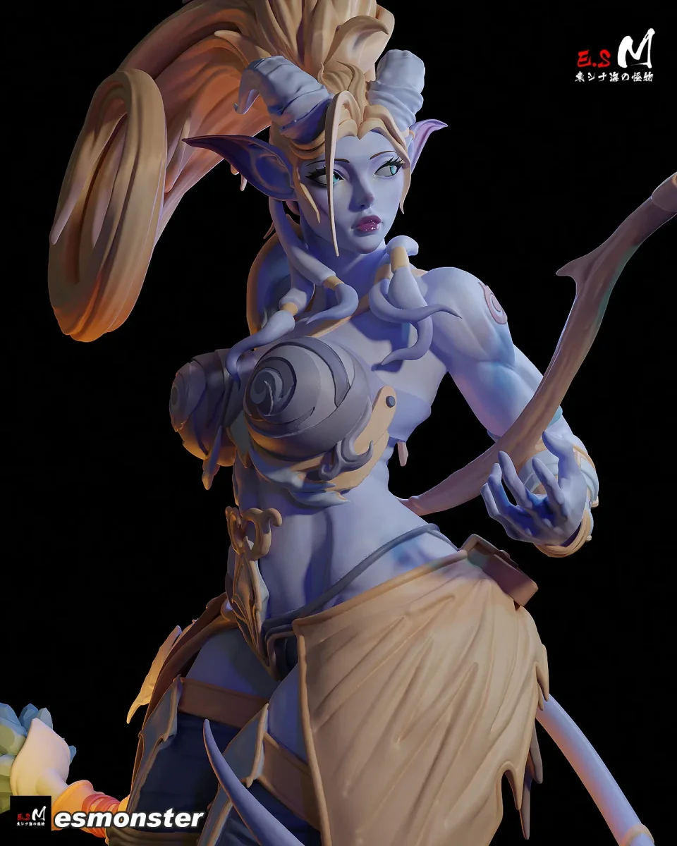 Draenei | Fan Art | 3D Printed Resin Model Garage Kit | *Un-Painted* | ES Monster