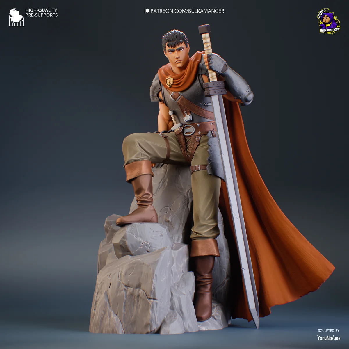 Guts | Fan Art | 3D Printed Resin Model Garage Kit | *Un-Painted* | Bulkamancer 3