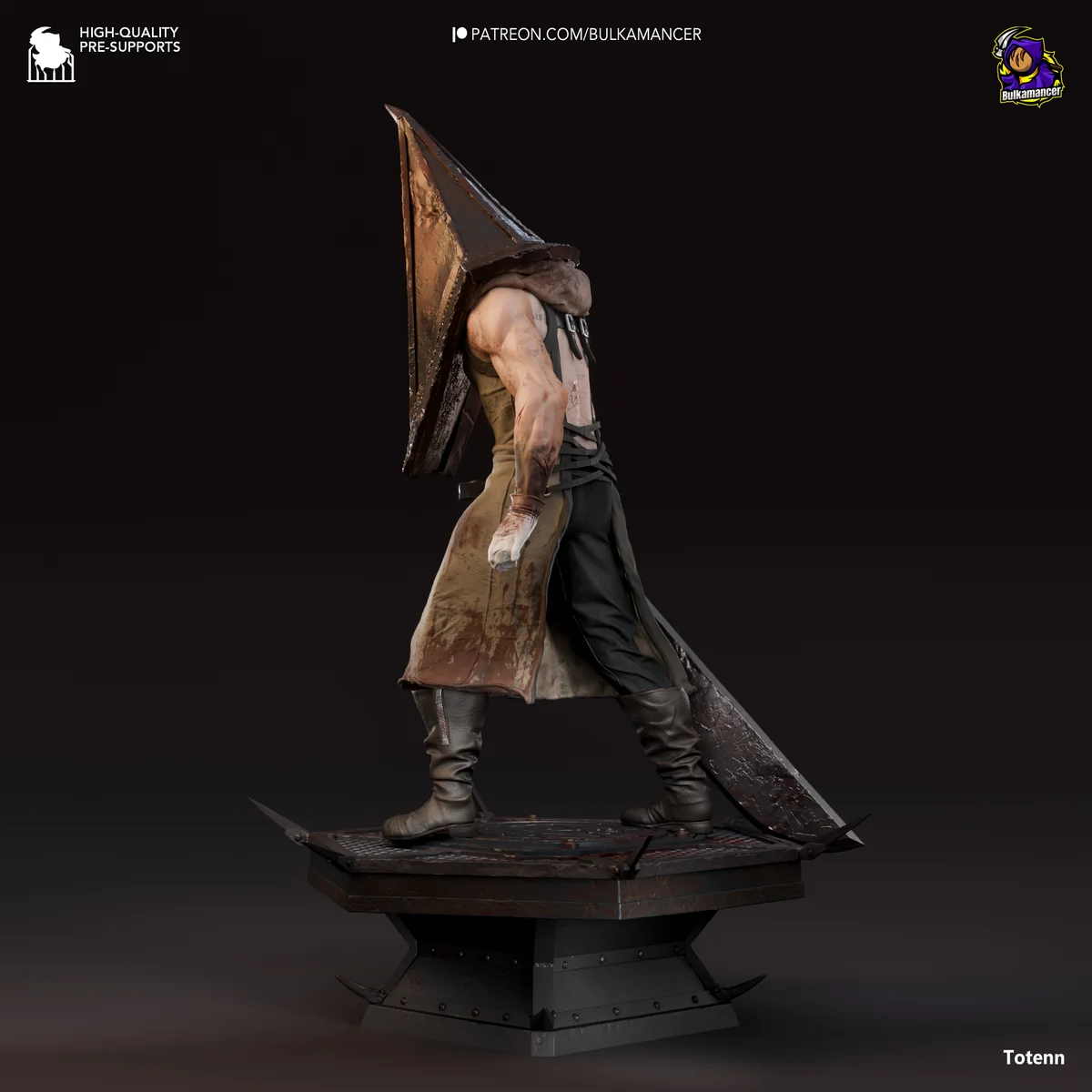 Pyramid Head | Fan Art | 3D Printed Resin Model Garage Kit | *Un-Painted* | Bulkamancer 3