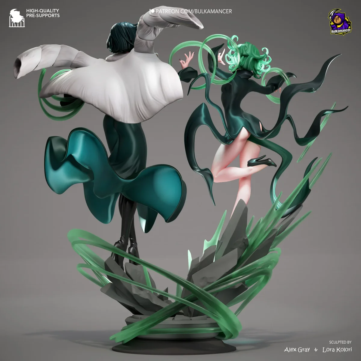 Fubuki And Tatsumaki | Fan Art | 3D Printed Resin Model Garage Kit | *Un-Painted* | Bulkamancer 4