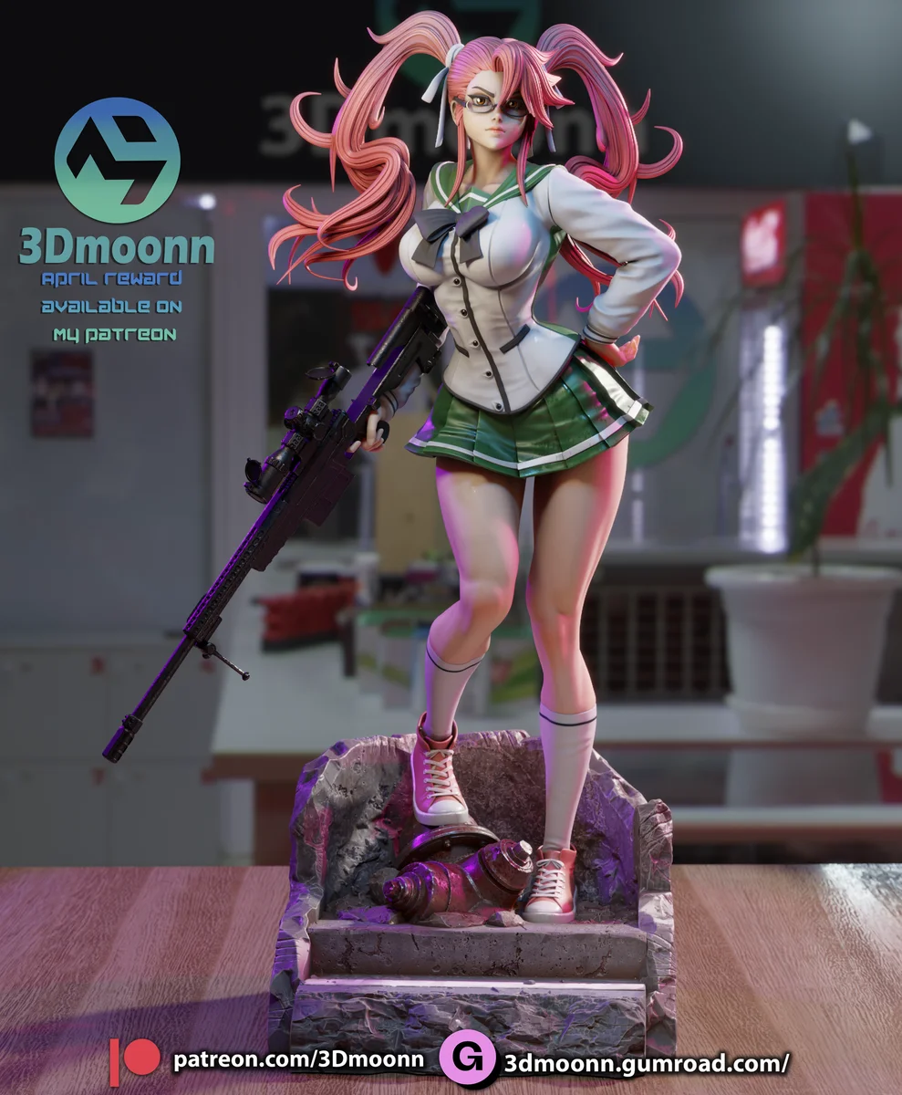 Saya Takagi | Fan Art | 3D Printed Resin Model Garage Kit | *Un-Painted* | 3DMoonn