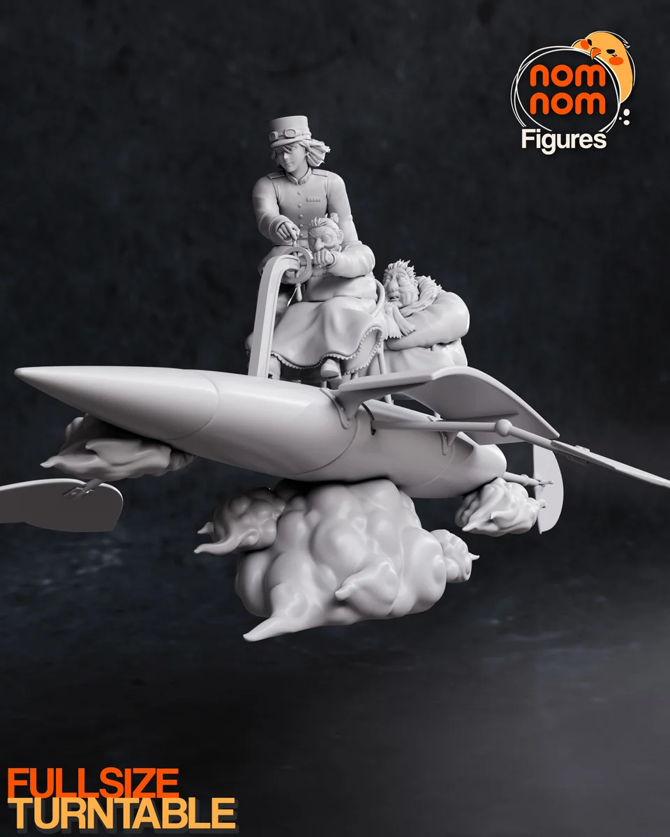 Howl | Fan Art | 3D Printed Resin Model Garage Kit | *Un-Painted* | Nomnom 7