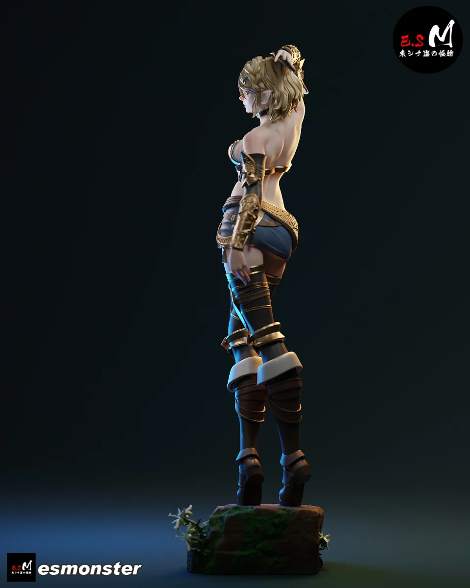 Zelda | Fan Art | 3D Printed Resin Model Garage Kit | *Un-Painted* | ES Monster 5