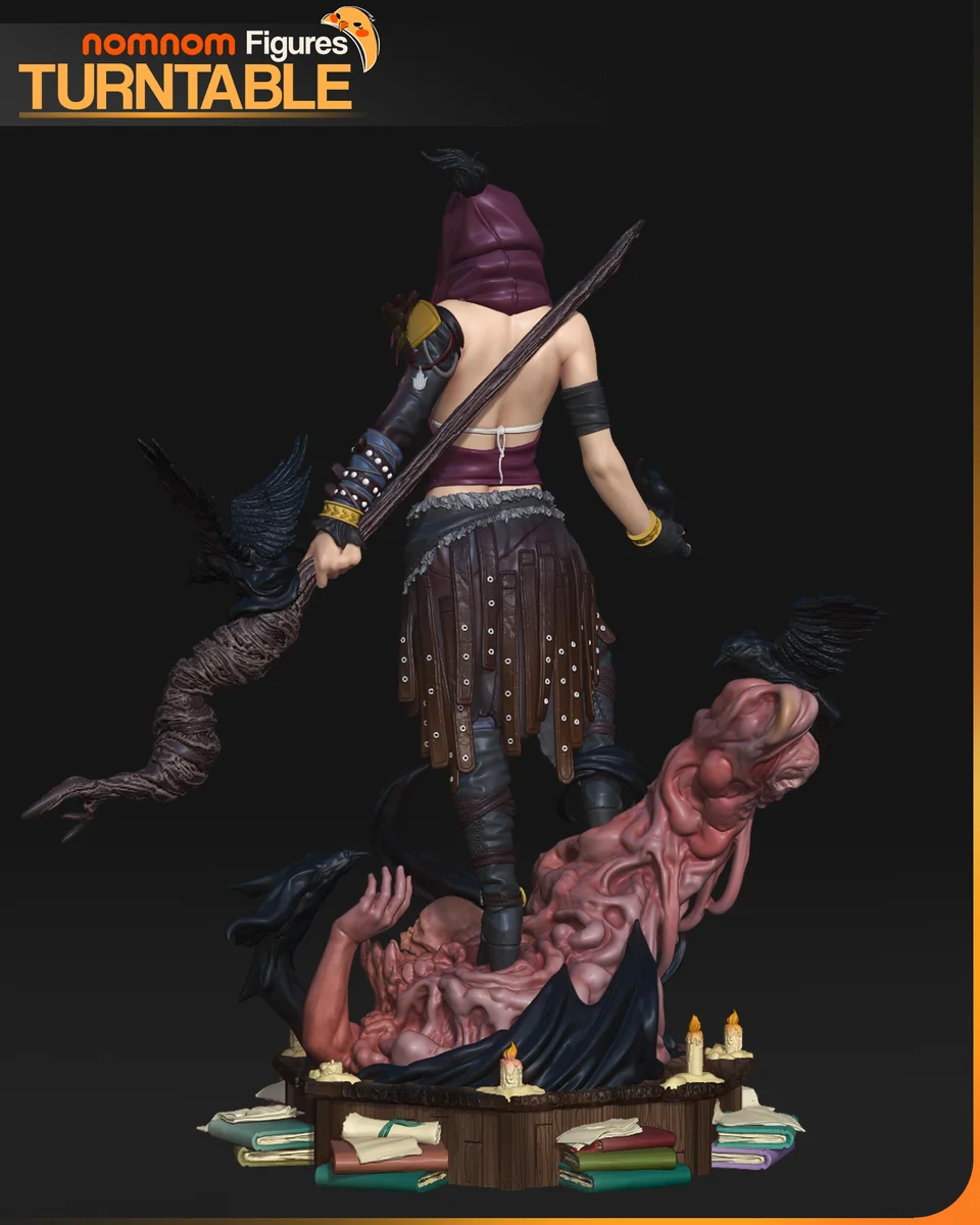 Morrigan | Fan Art | 3D Printed Resin Model Garage Kit | *Un-Painted* | Nomnom 6