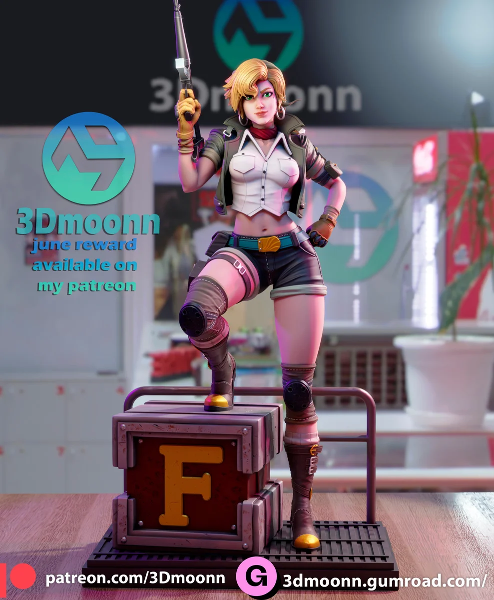 Eri | Fan Art | 3D Printed Resin Model Garage Kit | *Un-Painted* | 3DMoonn 3