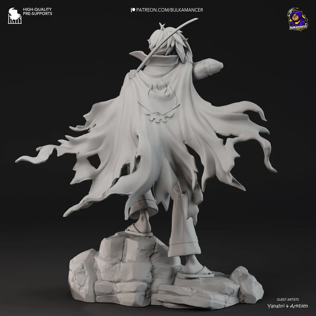 Kamina | Fan Art | 3D Printed Resin Model Garage Kit | *Un-Painted* | Bulkamancer 8