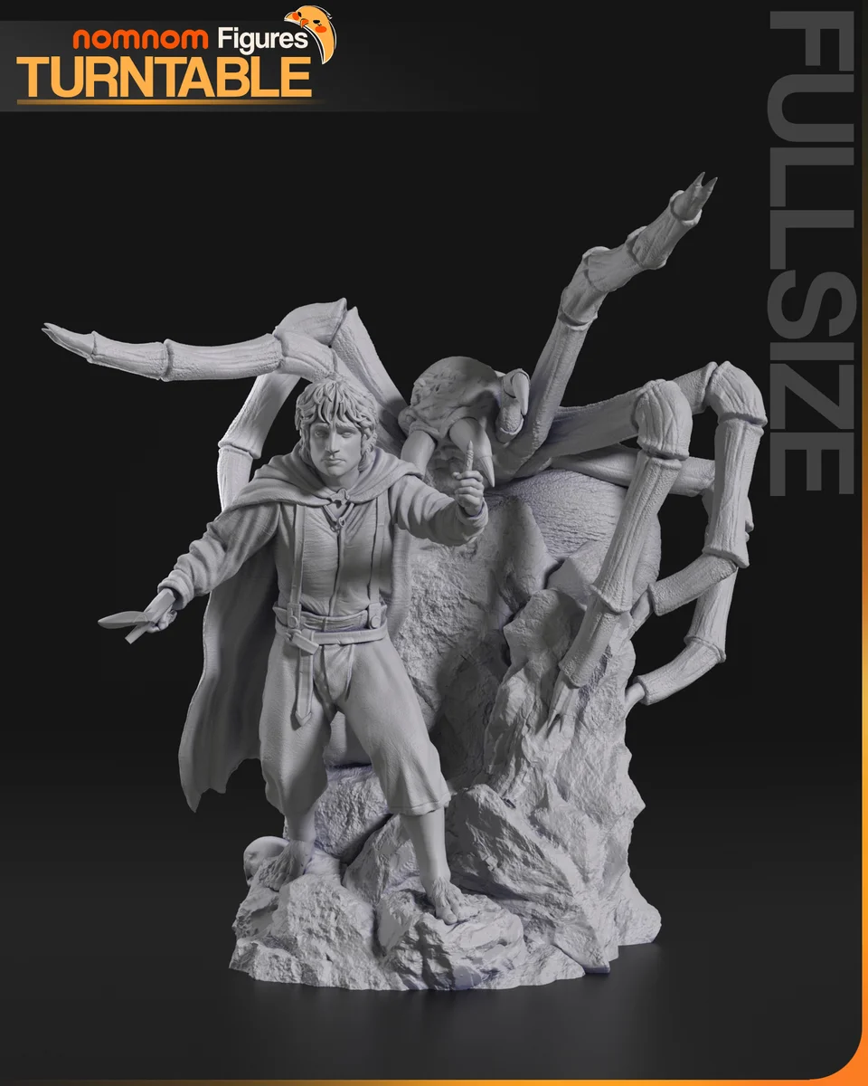 Frodo Baggins | Fan Art | 3D Printed Resin Model Garage Kit | *Un-Painted* | Nomnom 4