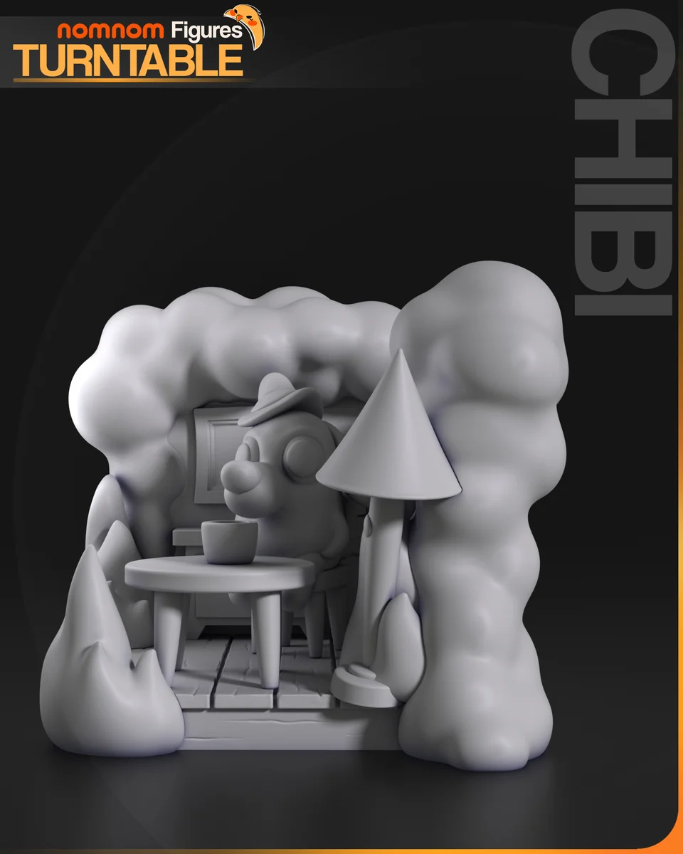Chibi This is Fine Meme | Fan Art | 3D Printed Resin Model Garage Kit | *Un-Painted* | Nomnom 6