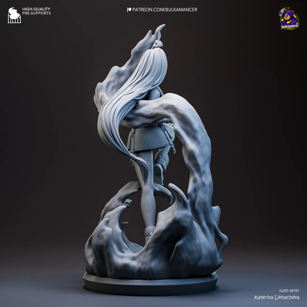 Tifa Lockhart | Fan Art | 3D Printed Resin Model Garage Kit | *Un-Painted* | Bulkamancer 8