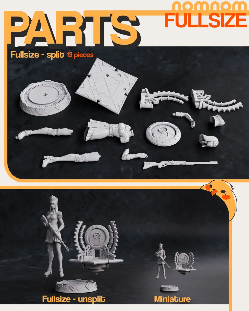 Caitlyn | Fan Art | 3D Printed Resin Model Garage Kit | *Un-Painted* | Nomnom 4